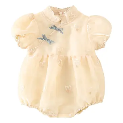 Newborn Girl Jumpsuit Summer Harem Chinese Style