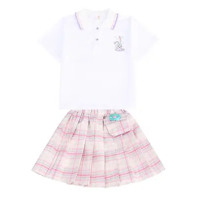Girls Pleated Skirt Bag Suit Summer 2025