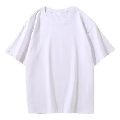 Men Pure Cotton Round Neck T-Shirt Grey