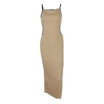 Elegant Backless Dress with Lace-Up Sleeves for Women