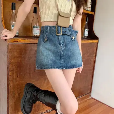 2026 High-Waisted Retro Denim Shorts for Women