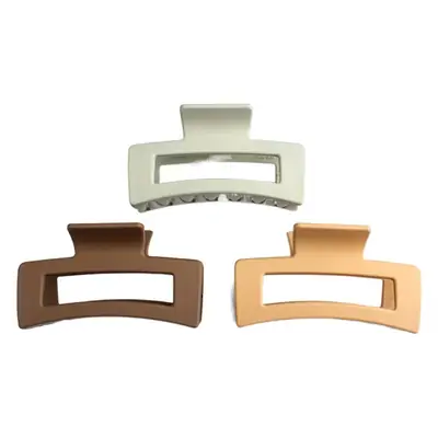 Korean-style Black Hair Clip with Geometric Design