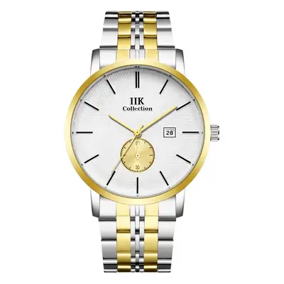 IIK Men's Quartz Steel Belt Watch with Calendar