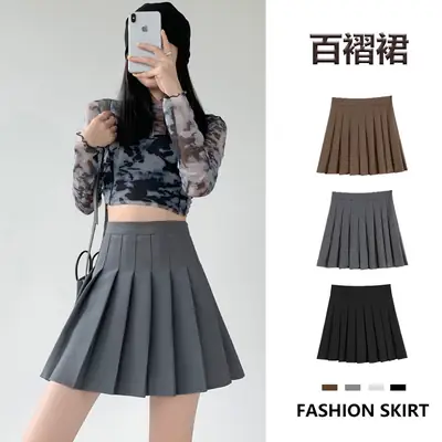 Women Pleated Skirt High Waist Spring Summer 2023