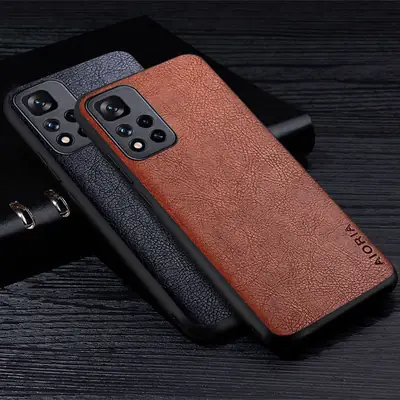 Retro Litchi Phone Case for Xiaomi Redmi Note 11 Pro