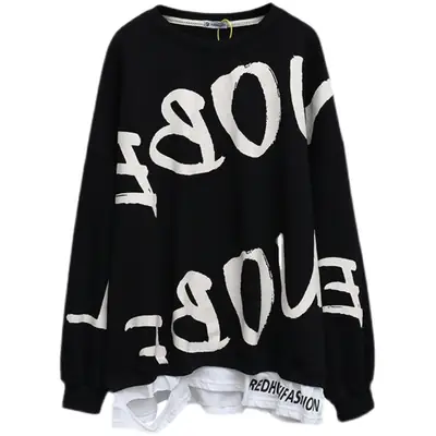 Women Grey Printed Sweatshirt Extra Large 2022