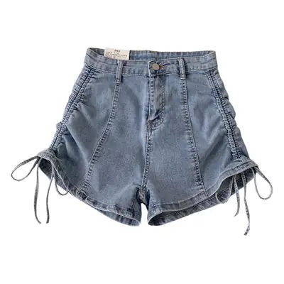 Women Denim Drawstring Shorts A-Line 2025