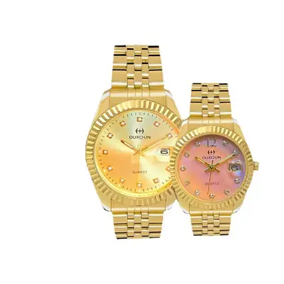 Golden Cross Bracelet Watch for Women & Men