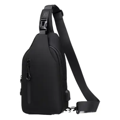 Men's Waterproof Casual Chest Bag Black