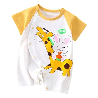 Baby Cherry Print Shorts Suit White Newborn