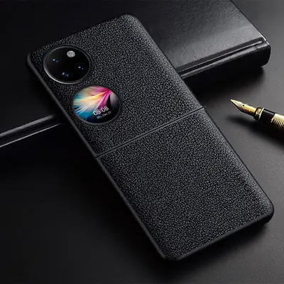 Huawei P50 Pocket Phone Case with Litchi Pattern