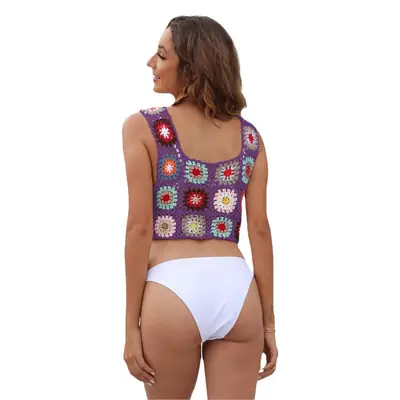 Women's Cross-Country Hand Hook Halter Top Z722