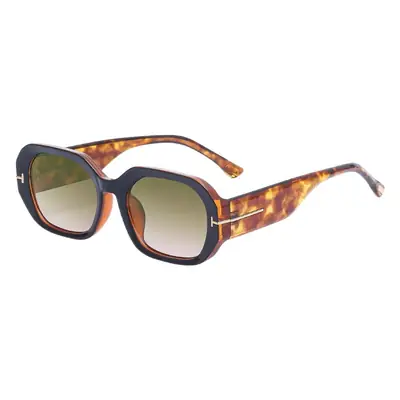 Women Retro Ins Wide Leg Sunglasses Mint Green
