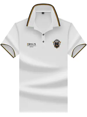 Ali Tiger Men's Yellow Polo Shirt with Embroidery