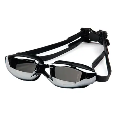 Adult swimming glasses set HD anti-fog plating swimming goggles waterproof silicone nose clip earplug swimming cap swimming goggles set