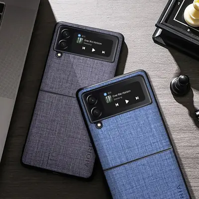 Samsung Z Fold3 5g Phone Case Anti-Fingerprint Canvas