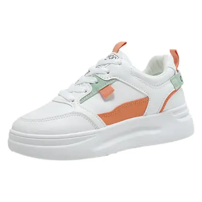 Women's White Chunky Sneakers 2022 Spring Casual Sports