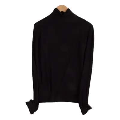 Women's Long Sleeve Turtleneck Modal Tunic Brown