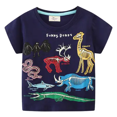 Kids Luminous Animal T-Shirt 2024 Summer