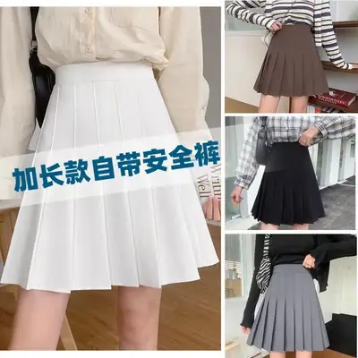 New Four Seasons Pleated Skirt High Waist Slimming Women