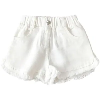 Girls Black Frilled Shorts Korean Style Summer Wear