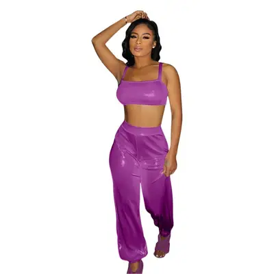 Silver Glamorous 2-Piece Women's Set
