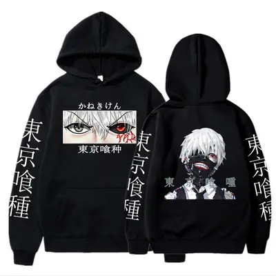 White Tokyo Animation Hoodie for Men Women