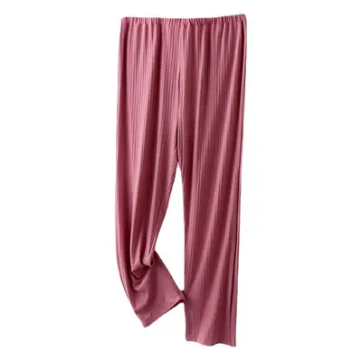 Purple Modal Straight Pants for Pregnant Women