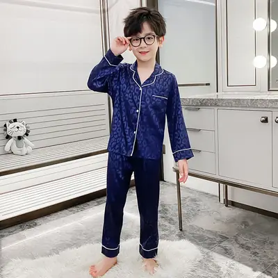 Children's Printed Pajamas Boys Summer Wear