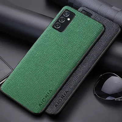 Green Leather Mobile Cover for Samsung M51 M52 M53