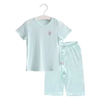 Children's Light Blue Modal Sleep Suit Set
