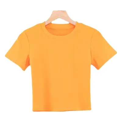 Women Blue Round Neck Short Sleeve T-Shirt