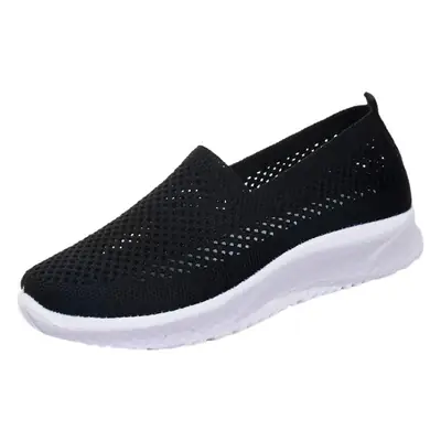 Maroon Mesh Slip-On Shoes for Women