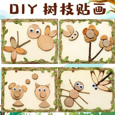 Kids DIY Wood Branch Painting Kit for Kindergarten