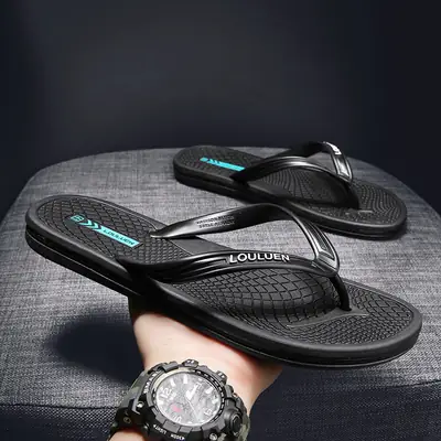 Flip-flops Men's Fashionable Outdoor Slippers Men's 2022 Summer Beach Shoes Fashionable Outer Wear Distinctive Korean Style Sandals