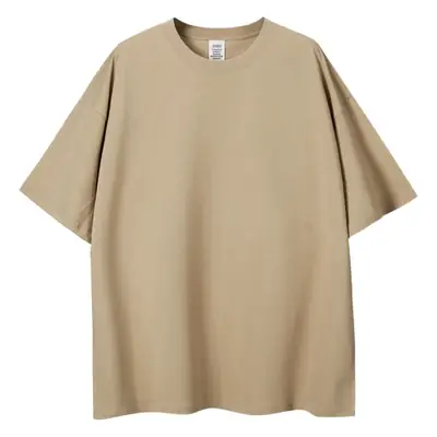 BK Men's Brown Cotton T-Shirt 230G