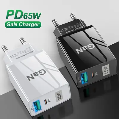 65W Gallium Nitride Fast Charging Charger