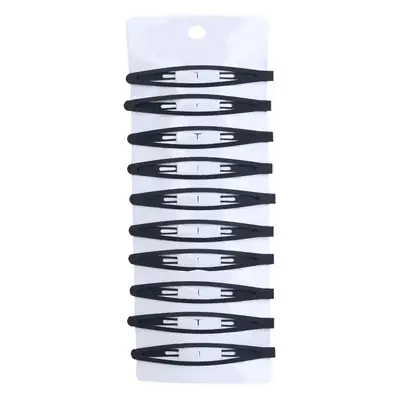 Matte Black 7.5cm Large Metal BB Clips for Girls