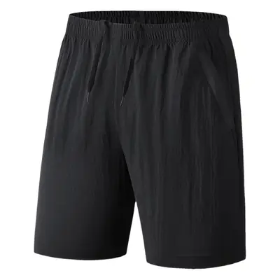 Men Black Loose Fit Sports Shorts Plus Size 160kg