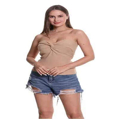 Purple Kink Knitted Sling Top for Women