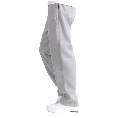 Men Dark Blue Sweatpants Extra Large Straight Summer