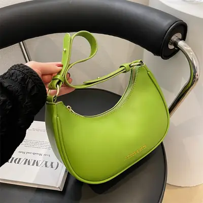 Green Shoulder Bag Women 2022 New Trendy Western Style
