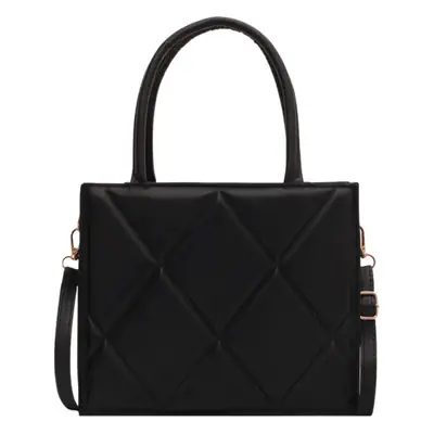 Black Quilted Shoulder Bag for Women 2022 College Use