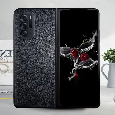 OPPO Find N Mobile Phone Case with Small Litchi Pattern