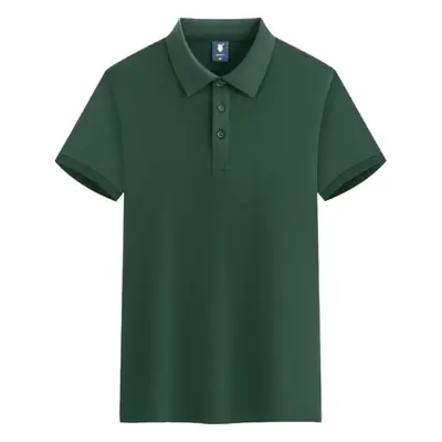 Men's Green Polo Shirt with 100% Fine Cotton