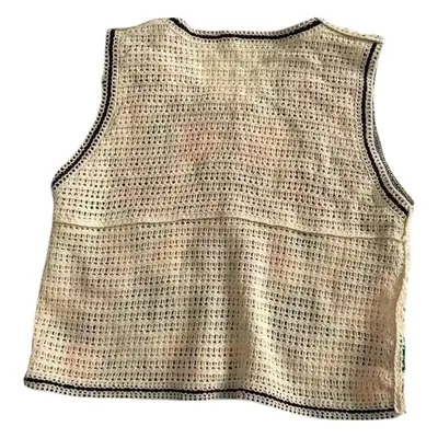 New Retro Ethnic Knitted Vest Women's Hollow Design