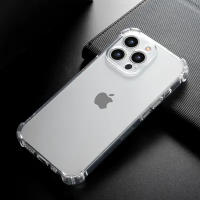 Transparent TPU Phone Case for iPhone 15 Pro Drop Resistant