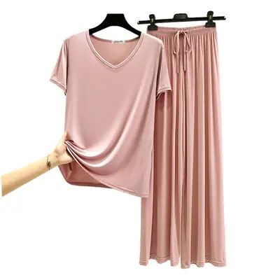Green Modal 2-Piece Women's Summer Set