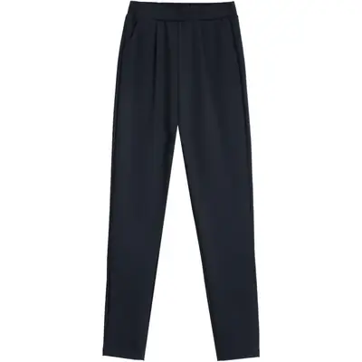 Women's Black Elastic Waist Harlan Pants Large Size