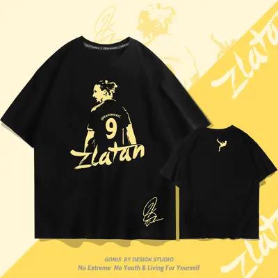Zlatan T-Shirt Set for Boys Summer Cotton Loose Fit